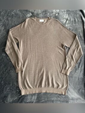 Oliver Charles Sweater Mens XXL 2XL Brown Lightweight Knit Pullover Unisex Women